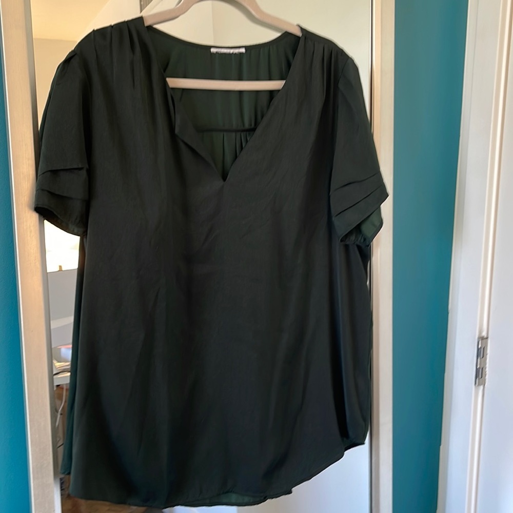 Rick silk like deep hunter green